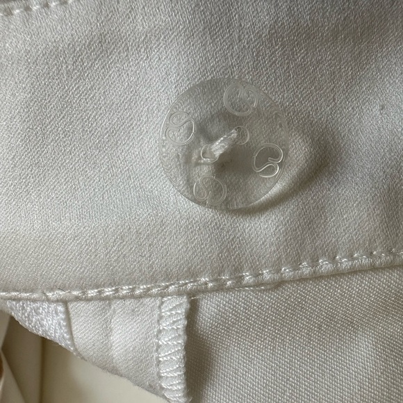 St John Collections By Mary Gray Wide Boot Pants, Color White, Sz 12. Made USA - Picture 8 of 12